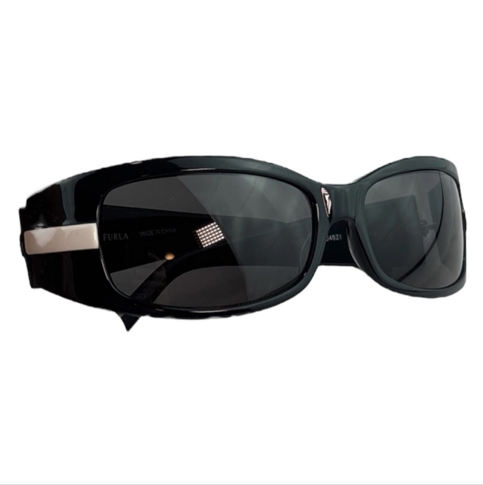Furla Glossy Black Sunglasses with Case (EUC) - Picture 13 of 15